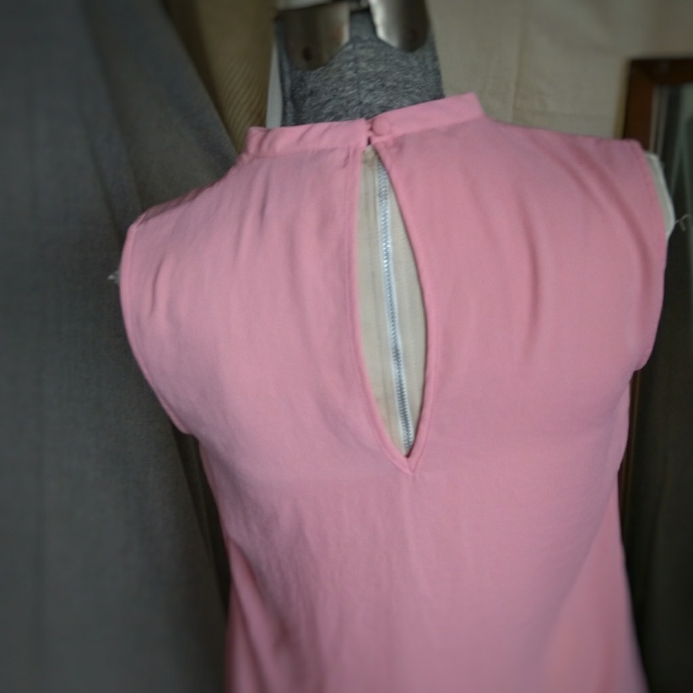 H&M Sleeveless Ruffle Blouse 6 Pink - Picture 5 of 6